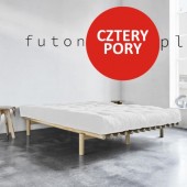Futon Cztery Pory - twardy, wełniano-bawełniany z kokosem 120x200