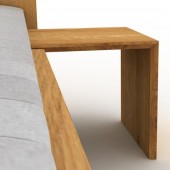 Stolik nocny L-form bez szuflady dębowy