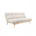 Sofa rozkładana FOLK natur 130x190 Karup Design