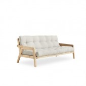 Sofa rozkładana GRAB naturalna 130x190 Karup Design
