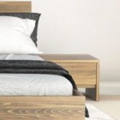 Stolik nocny BALETTO "L" dębowy