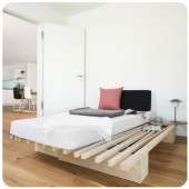 Łóżko TOJO V ze sklejki bukowej od 90 do 180 cm x 200