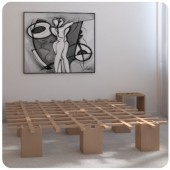 Łóżko TOJO SYSTEM ze sklejki bukowej 90x200