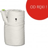 Futon podróżny, dla gości - cienki rolowany - KOLOR NATURALNY - OD RĘKI!