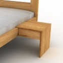 Łóżko olchowe 180x200 MILANO z zagłówkiem i stolikami - od ręki