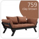 Sofa BEBOP z czarną ramą