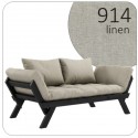 Sofa BEBOP z czarną ramą