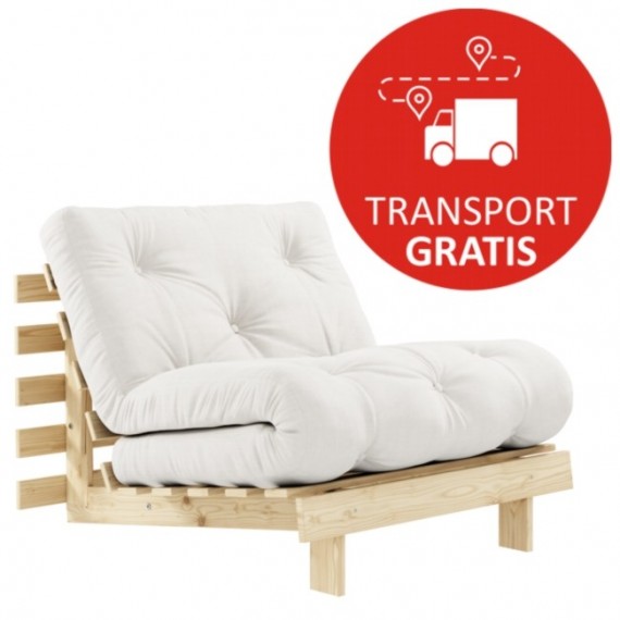 Sofa ROOTS 90 z naturalną ramą sosnową