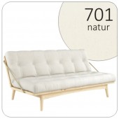 Sofa rozkładana FOLK natur 130x190 Karup Design