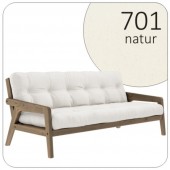 Sofa rozkładana GRAB Carob Brown 130x190 Karup Design