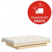 Łóżko sosnowe 140x200 z 2 szufladami KANSO Karup Design
