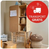 Komoda sosnowa SLIDE z tablicą korkową