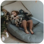 Futon naturalny, wełniany dla dzieci - ciepły, średniotwardy - 80x180