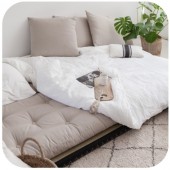 Futon wełniano-kokosowy dla dzieci - twardy, ciepły - 90x180