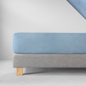 Prześcieradło welurowe 160 błękitne - różne rozmiary ESTELLA