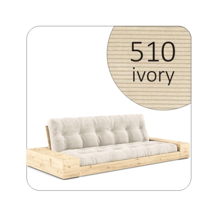 Sofa rozkładana BASE BOXY Sztruks natur Karup Design