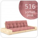 Sofa rozkładana BASE BOXY Sztruks natur Karup Design