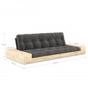 Sofa rozkładana BASE BOXY Sztruks natur Karup Design