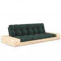 Sofa rozkładana BASE BOXY LUSH GREEN sztruks Karup Design