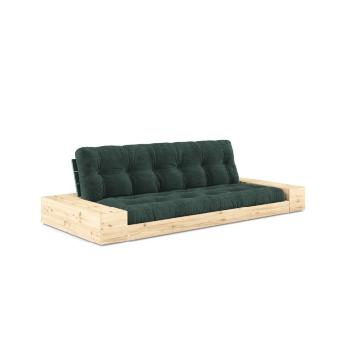 Sofa rozkładana BASE BOXY LUSH GREEN sztruks Karup Design