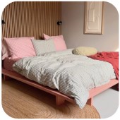 Łóżko sosnowe 140x200 JAPAN PINKY SKAY Karup Design