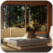 Łóżko sosnowe 180x200 z 4 szufladami KANSO Karup Design