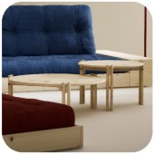 Stolik kawowy STICKS TABLE LOW CLEAR od Karup Design