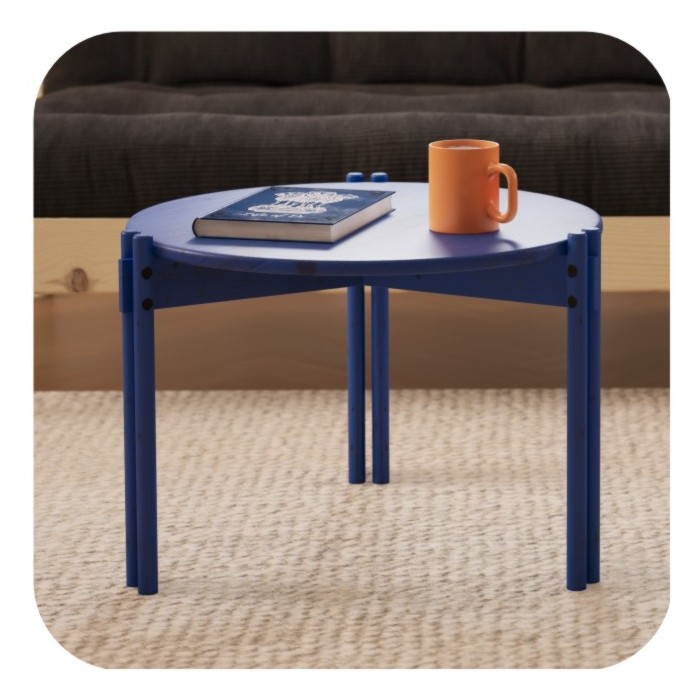 Stolik kawowy STICKS TABLE HIGH COBALT BLUE od Karup Design