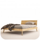 Łóżko bukowe 180x200 LEXI z pojemnikiem