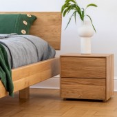 Stolik nocny MARCO z szufladkami olchowy