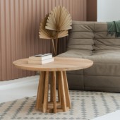 Stolik kawowy z dębu Vasco 75 cm