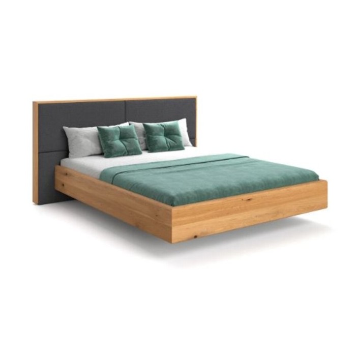 Łóżko dębowe Nova Slim 140x200 ze stelażem