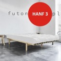 Futon HANF 3 twardy, sprężysty z konopiami 180x200
