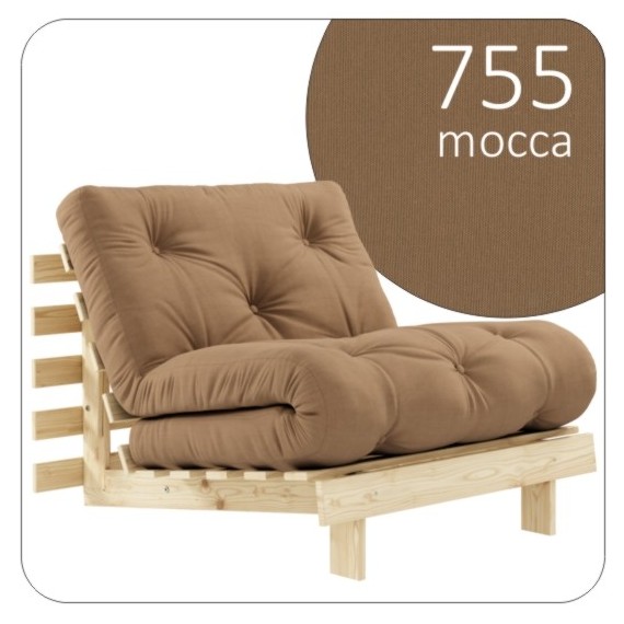 Sofa ROOTS 90 z naturalną ramą sosnową