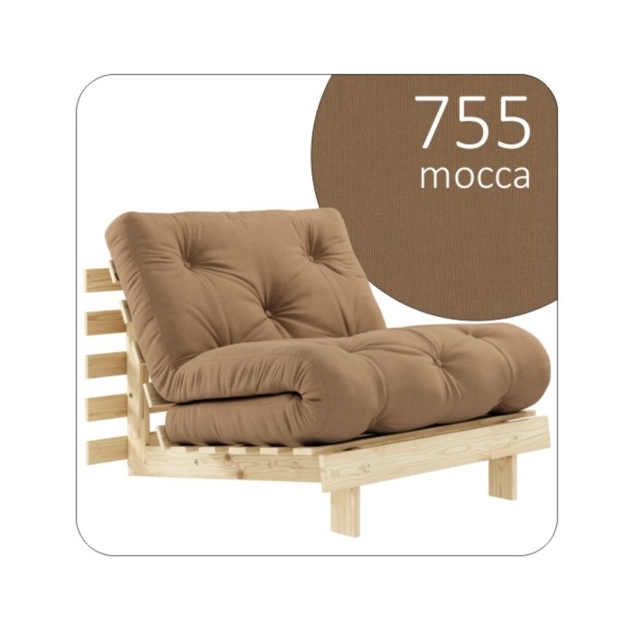 Sofa ROOTS 90 z naturalną ramą sosnową
