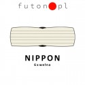 Futon NIPPO średniotwardy, naturalny z wełny, 120x200