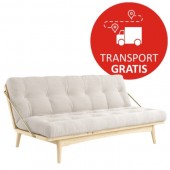 Sofa rozkładana FOLK natur 130x190 Karup Design - OD RĘKI