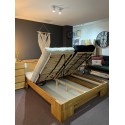 Łóżko bukowe 160x200 z pojemnikiem na pościel BOHO P