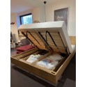 Łóżko bukowe 140x200 z pojemnikiem Baletto
