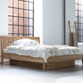 Łóżko dębowe z pojemnikiem Sofia 160x200