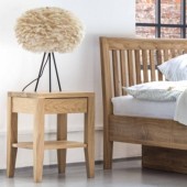 Stolik nocny Sato z szufladką olchowy