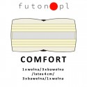 Futon Comfort średniotwardy i sprężysty z lateksem 180x200