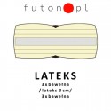 Futon Lateks - średniotwardy, sprężysty z lateksem 200x200