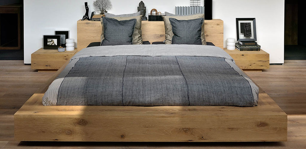 Łóżko drewniane do sypialni - Futon.pl